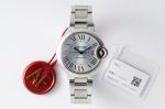 AF Factory Ballon Bleu de Cartier 33MM Light Blue Dial Stainless Steel Bracelet Women Watch